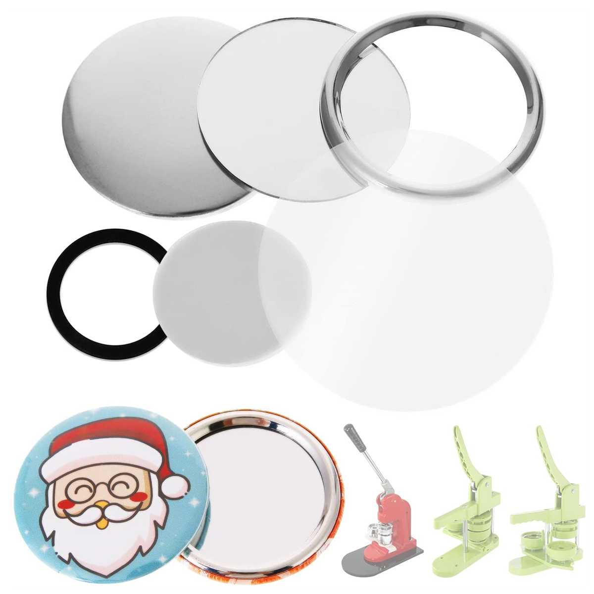 أجزاء أزرار شارات مرآة فارغة 5 - مراجعة Button Badge Blank وسعره