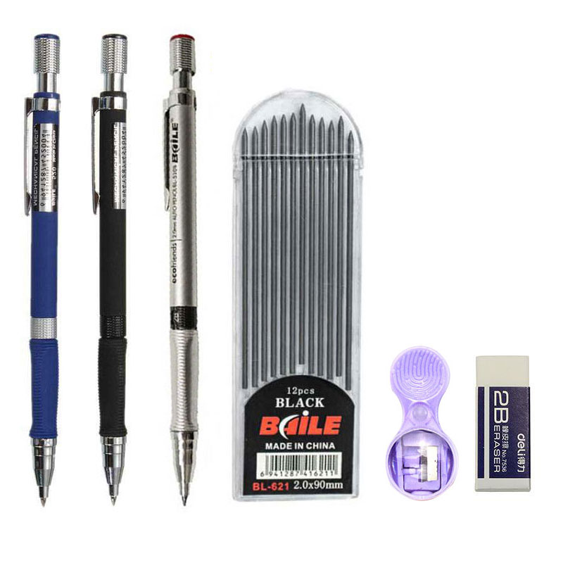 مجموعة أقلام رصاص ميكانيكية 2. - مراجعة Staedtler Pencil Lumocolor وسعره